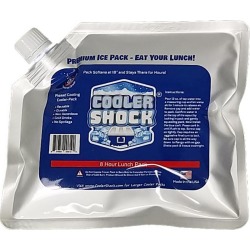 Cooler Shock Reusable Ice Packs, Small, 6.5" x 7.5"