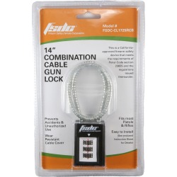 FSDC 14" Combination Cable Gun Lock, Single Pack