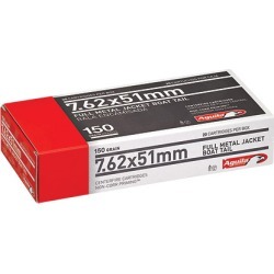 Aguila Centerfire Rifle Ammunition, 7.62x51mm, 150-gr, FMJBT