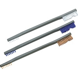 Otis 3-Pack All-Purpose Gun Cleaning Brushes, Nylon/Blue Nylon/Bronze