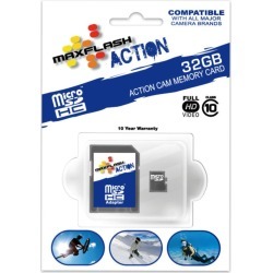 MaxFlash Action MicroSD Memory Card, 32GB