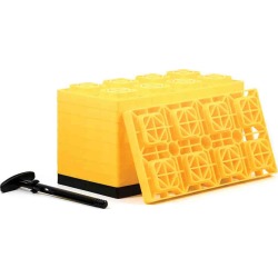 FasTen Heavy-Duty Leveling Blocks for Dual Wheels, Set of 10