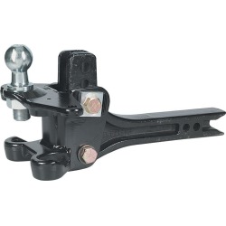 Hitch Bar w/ Adjustable Ball Mount - 12" Length