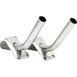 Tigress Fabricated Stainless Steel Gunnel-Mount Outrigger Holders, Pair