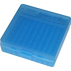 MTM 100 Rd. Blue Flip-Top Ammo Box, .38 Cal.