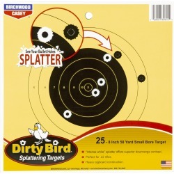 Birchwood Casey Dirty Bird Small Bore Bullseye Target, 12