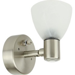 Combination Directional Reading Pin Up Light - Brushed Nickel Finish