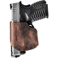 Versacarry Zerobulk Pro Holster, Compact 9mm, RH, Distressed Brown