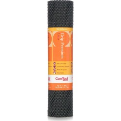 Black Grip Premium Shelf/Drawer Liner, 12" X 4' Roll