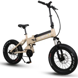 QuietKat F750-IBT Folding Electric Mountain Bike, Tan