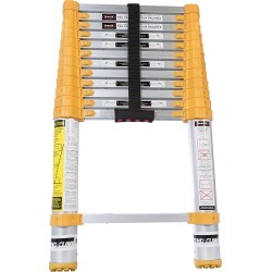 Xtend & Climb Telescoping Ladder, 12ft Orange