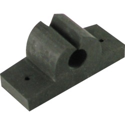 Rubber Rod/Tool Holder, black 5/8