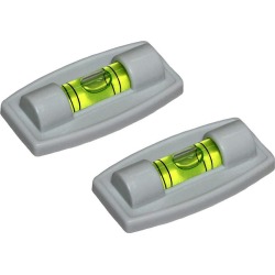 Stick-on Bubble Levels, 2-Pack, White