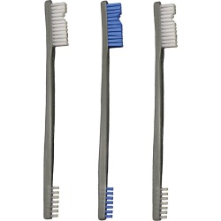 Otis 3-Pack All-Purpose Gun Cleaning Brushes, Nylon/Nylon/Blue Nylon