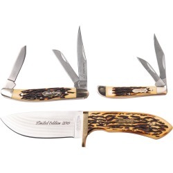 Limited Edition Uncle Henry 3-Piece Saw Cut Handle Knife Set