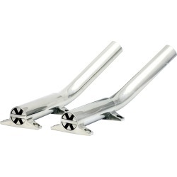 Tigress Cast Stainless Steel Side-Mount Outrigger Holders, Pair 1-1/8