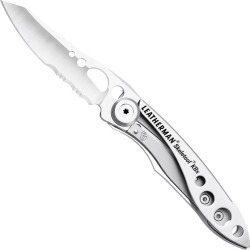 Leatherman Skeleton KBx Folding Knife And Bottle Opener Combo, Silver