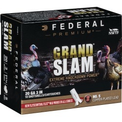 Federal Premium Grand Slam Shotshells, 20-ga, 3", 1-5/16 oz, #5, 1185 fps