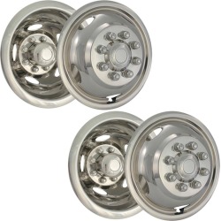 Stainless Steel Wheel Simulators & Covers, 17", Set of 4