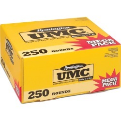 Remington UMC Handgun Ammunition Mega Pack, .380 ACP, 95-gr, FMJ, 250 Rounds