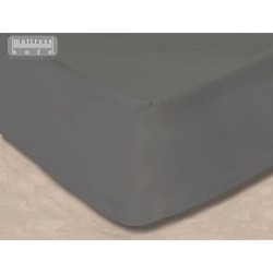 All-In-One Mattress Protector and Fitted Sheet, 32" x 74" - Slate Gray