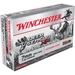 Winchester Deer Season XP Rifle Ammo, 7mm Rem Mag, 140-gr, Extreme Point