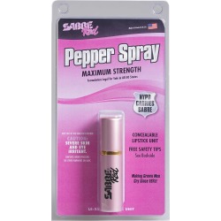 Sabre Red Pink Lipstick Pepper Spray, .75 oz.