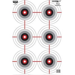 Birchwood Casey Eze-Scorer Multi-Bullseye Target, 10 Pk.