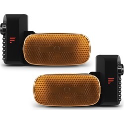 Side Vision S Cameras With Amber Marker Light Brackets - Pair (Left And Right)