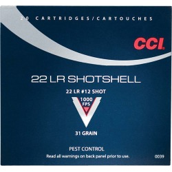 CCI Pest Control Rimfire Shotshell, .22 LR, 31-gr, #12