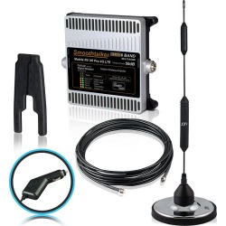 Smoothtalker RV X6 Pro 50dB 4G LTE Extreme Power Cellular Booster Kit, 12 Volt Plug-in Power