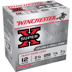 Winchester Super-X Heavy Game & Field Loads, 12-ga, 2-3/4", 1-1/8 oz, #7