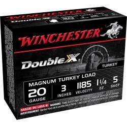 Winchester Double X Turkey Loads, 20-ga, 3", 1-1/4 oz, #5