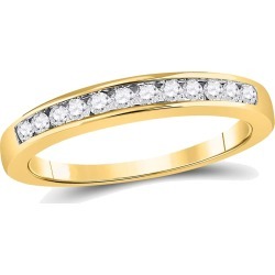 Diamond Wedding Band and Anniversary Ring 1/4 Carat (ctw Color H-I Clarity I1-I2) in 14K Yellow Gold