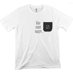 Why Limit Happy Mens Pocket T-Shirt