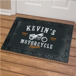 Motorcycle Repair Personalized Doormat