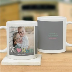 Personalized Love Mom Photo Mug