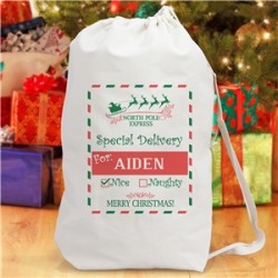 Personalized North Pole Express Sack