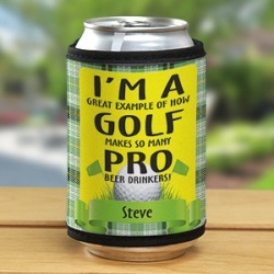 Personalized Pro Beer Drinkers Golf Can Wrap
