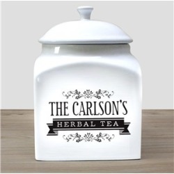 Personalized Herbal Tea Jar