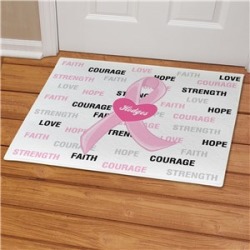 Hope and Love Breast Cancer Doormat