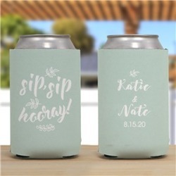 Personalized Sip#44;Sip#44; Hooray Can Cooler