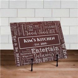 Word-Art Glass Cutting Board