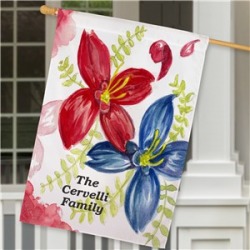 Personalized Welcome House Flag