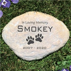 Personalized Pet Memorial Garden Stone In Loving Memory