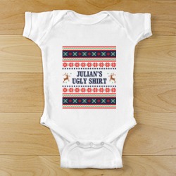 Personalized Ugly Sweater Baby Clothes