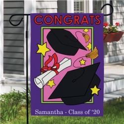 Personalized Graduation Garden Flag