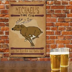 Personalized Hunt Club Metal Wall Sign