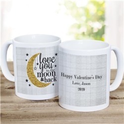 Personalized Love You To The Moon And Back Mug