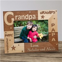 Personalized All About Grandpa Photo Frame